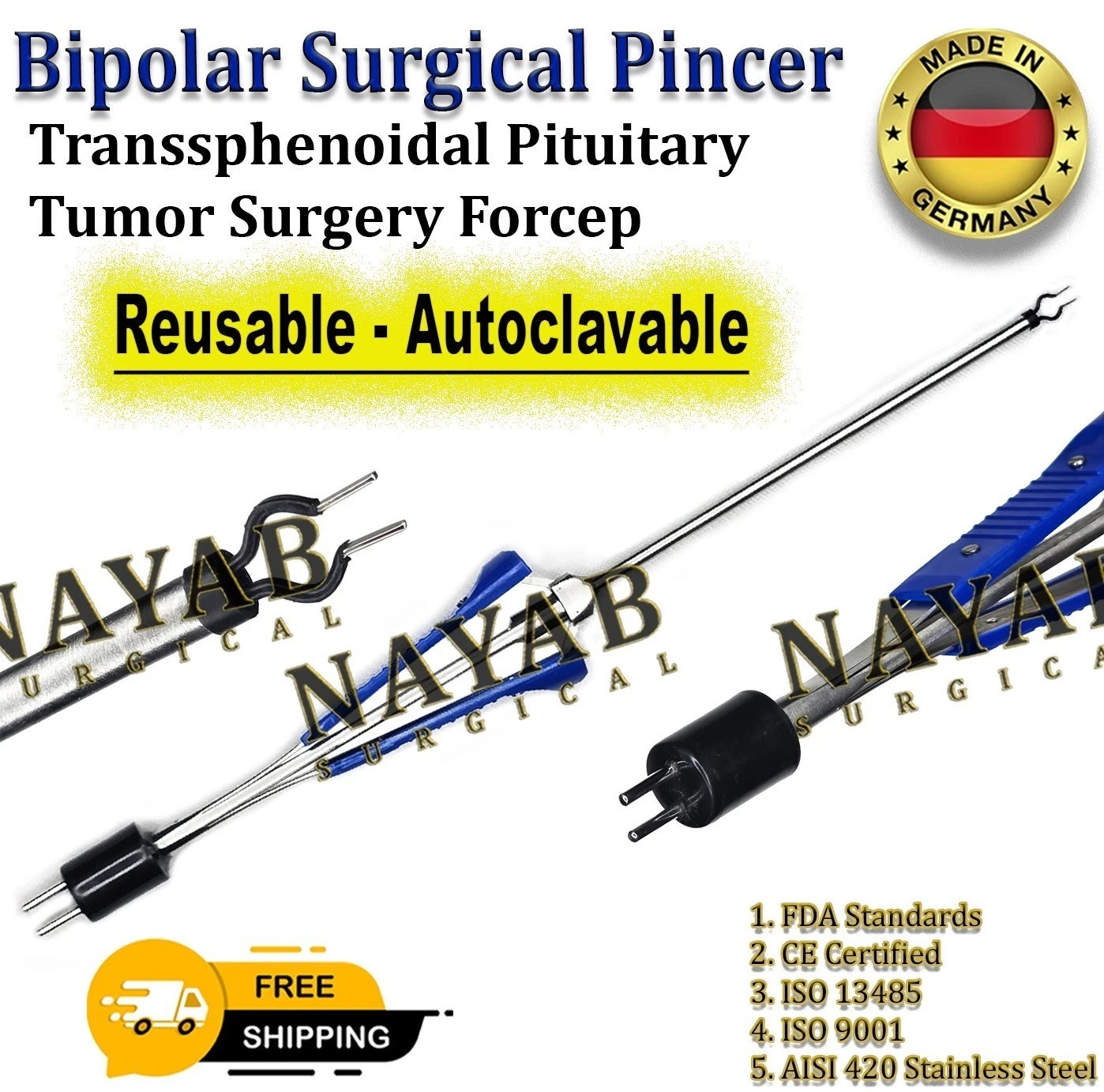 Bipolar Surgical Pincer – Transsphenoidal Pituitary Tumor Surgery Forcep