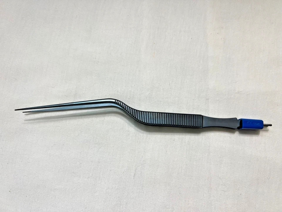 Codman 80-2941 Titanium Bayonet Bipolar Forceps 1mm Tip X 8-3/4″ Length