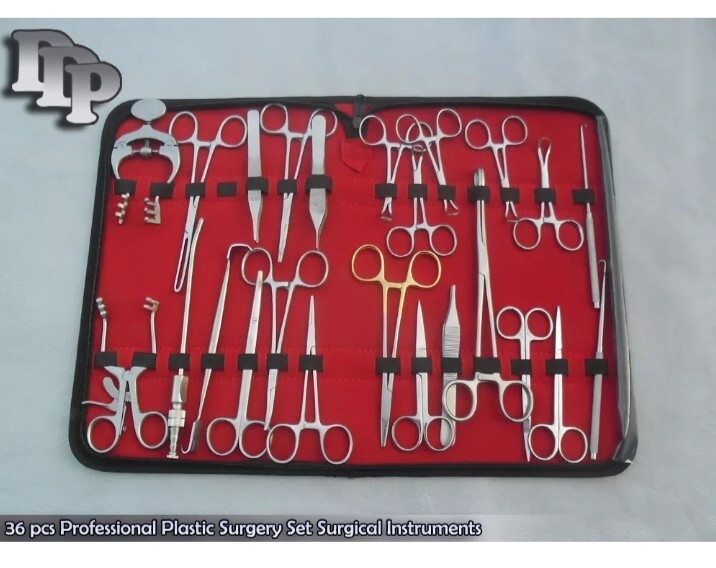 36 Pcs Professional Plastic Surgery Set Surgical Instruments
