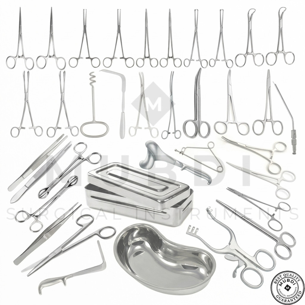 Hysterectomy Abdominal Surgery Set 62 Pcs Vaginal Hysterectomy Instruments Set