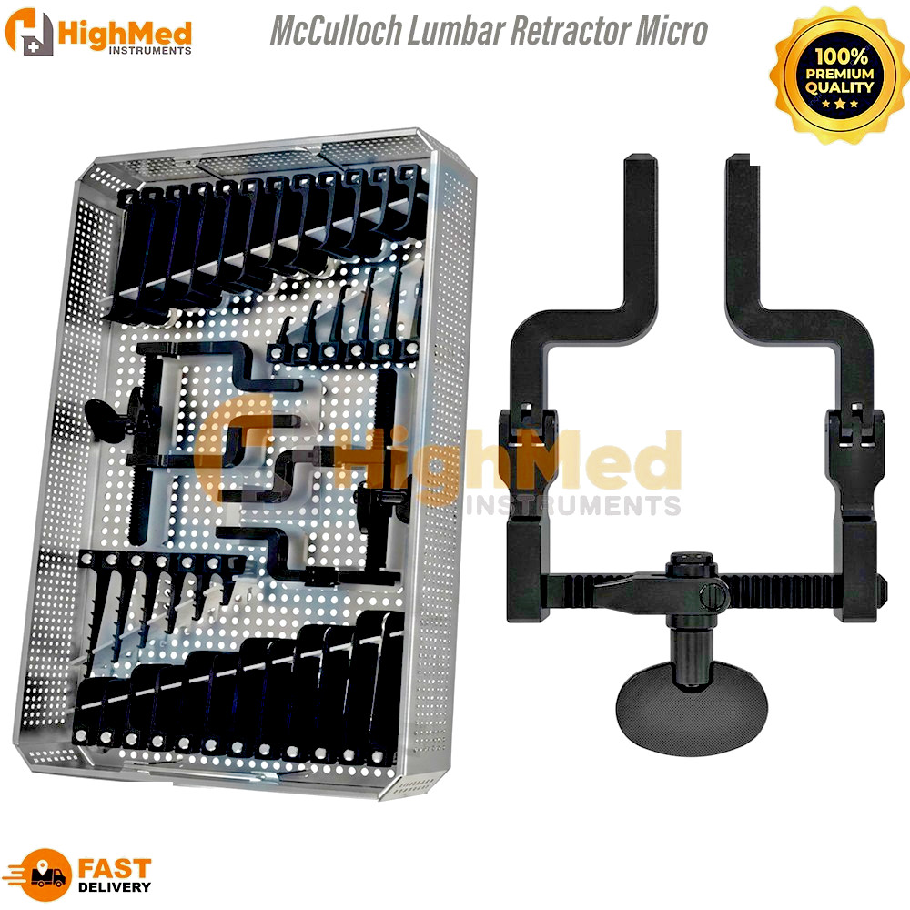 McCulloch Lumbar Retractor Micro Discectomy Orthopedic Spine Tools Set of 38 Pcs
