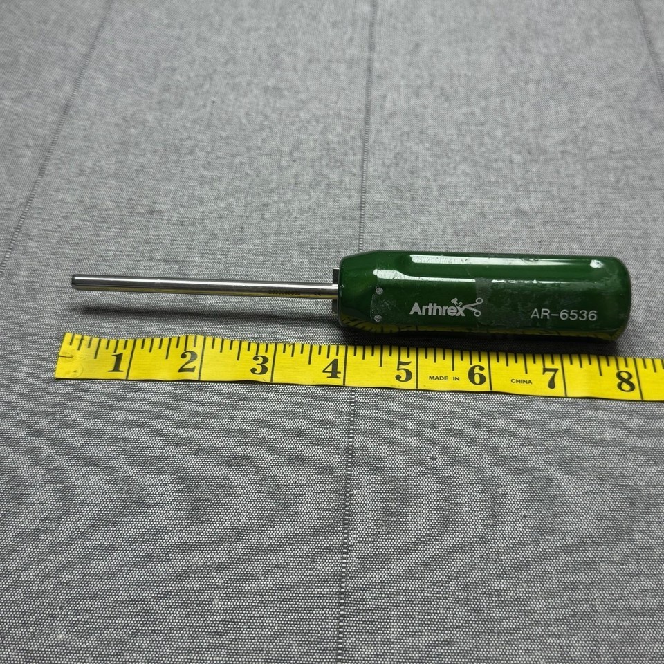 Arthrex AR-6536 Cannulated Instrument Green Handle Orthopedic Surgical Tool