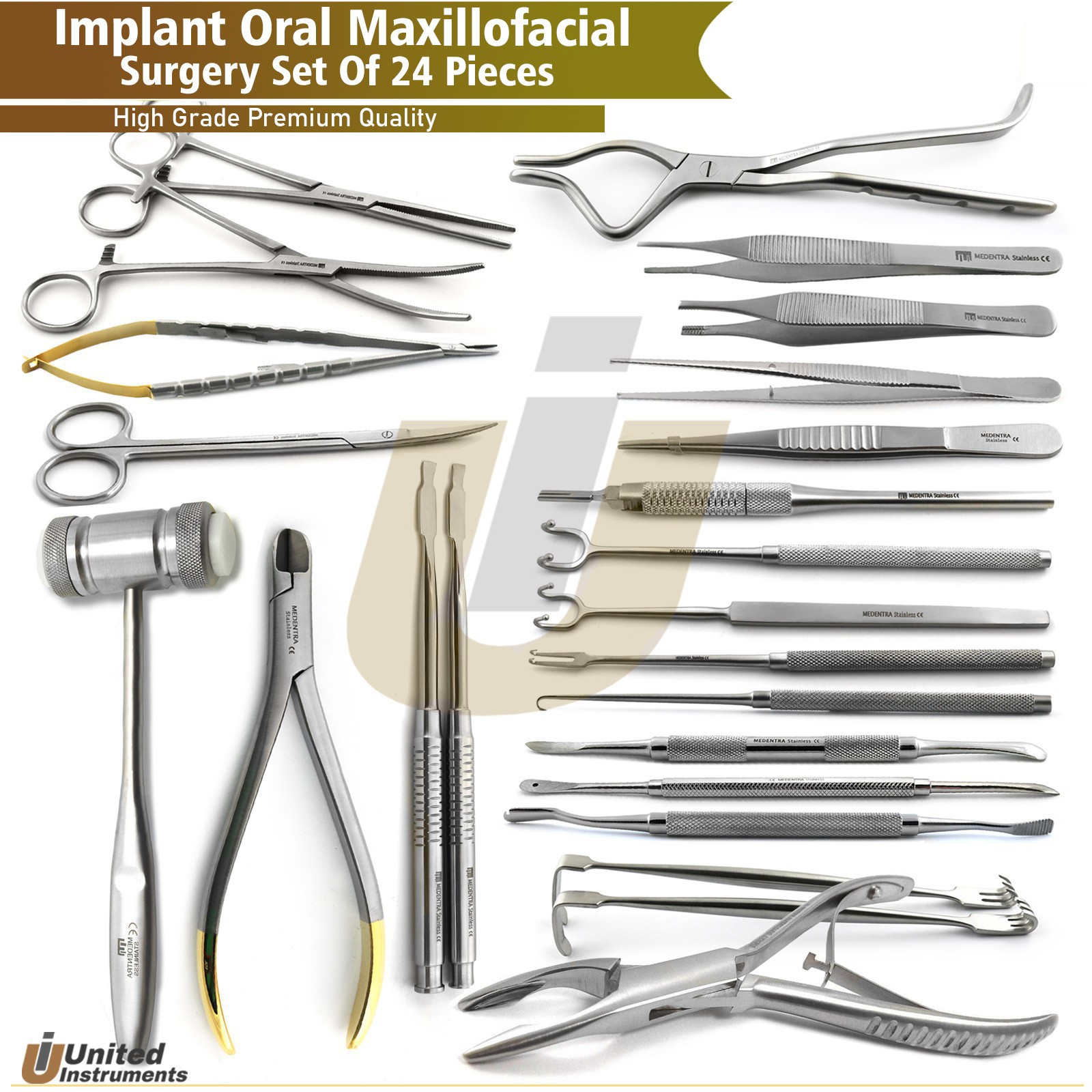 Basic Implant Oral Maxillofacial Surgery Kit Dental Surgical Instruments