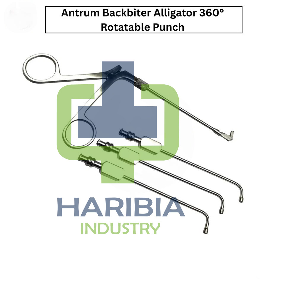 Antrum Backbiter Alligator 360° Rotatable Punch Surgical ENT Instruments