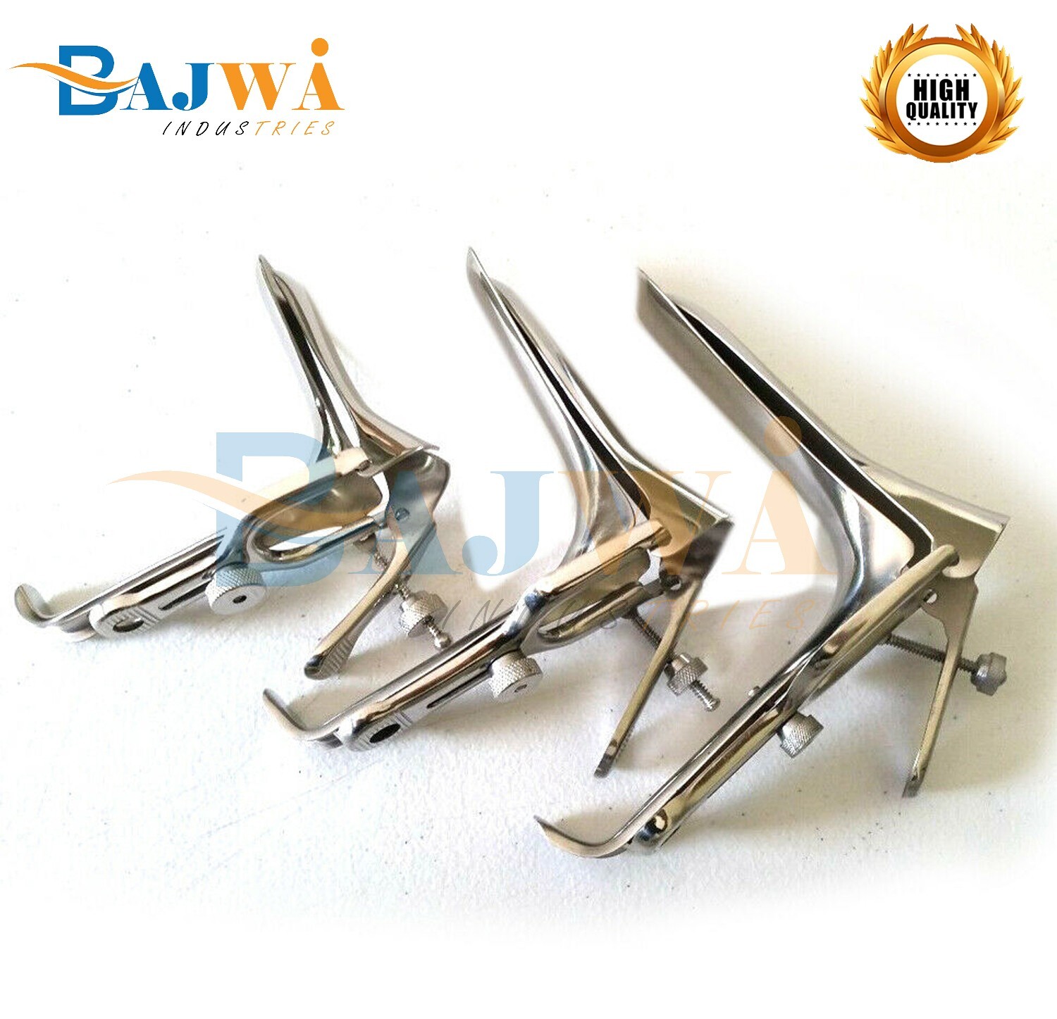 3 MEDIUM LARGE SMALL GRAVES VAGINAL SPECULUM GYNOCOLOGY