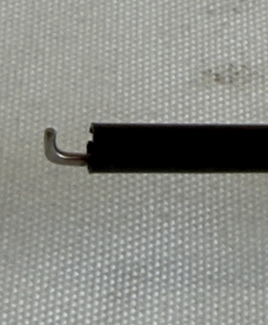 Karl Storz 26780UH 3.5mm x 20cm Monopolar L-Hook Electrode w/ Suction Valve