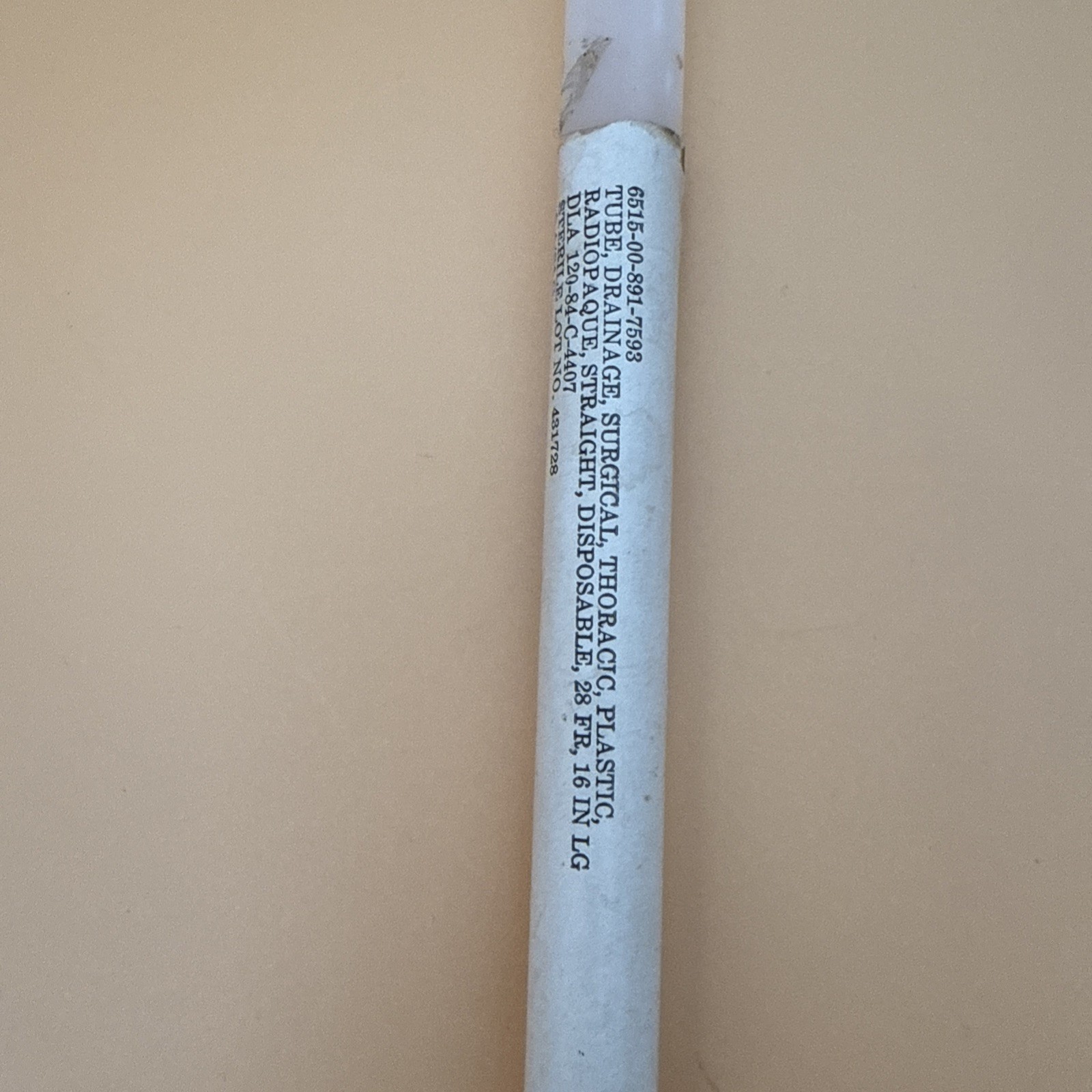 Argyle 28 FR, 6515-00-891-7593, tube, drainage, 431728