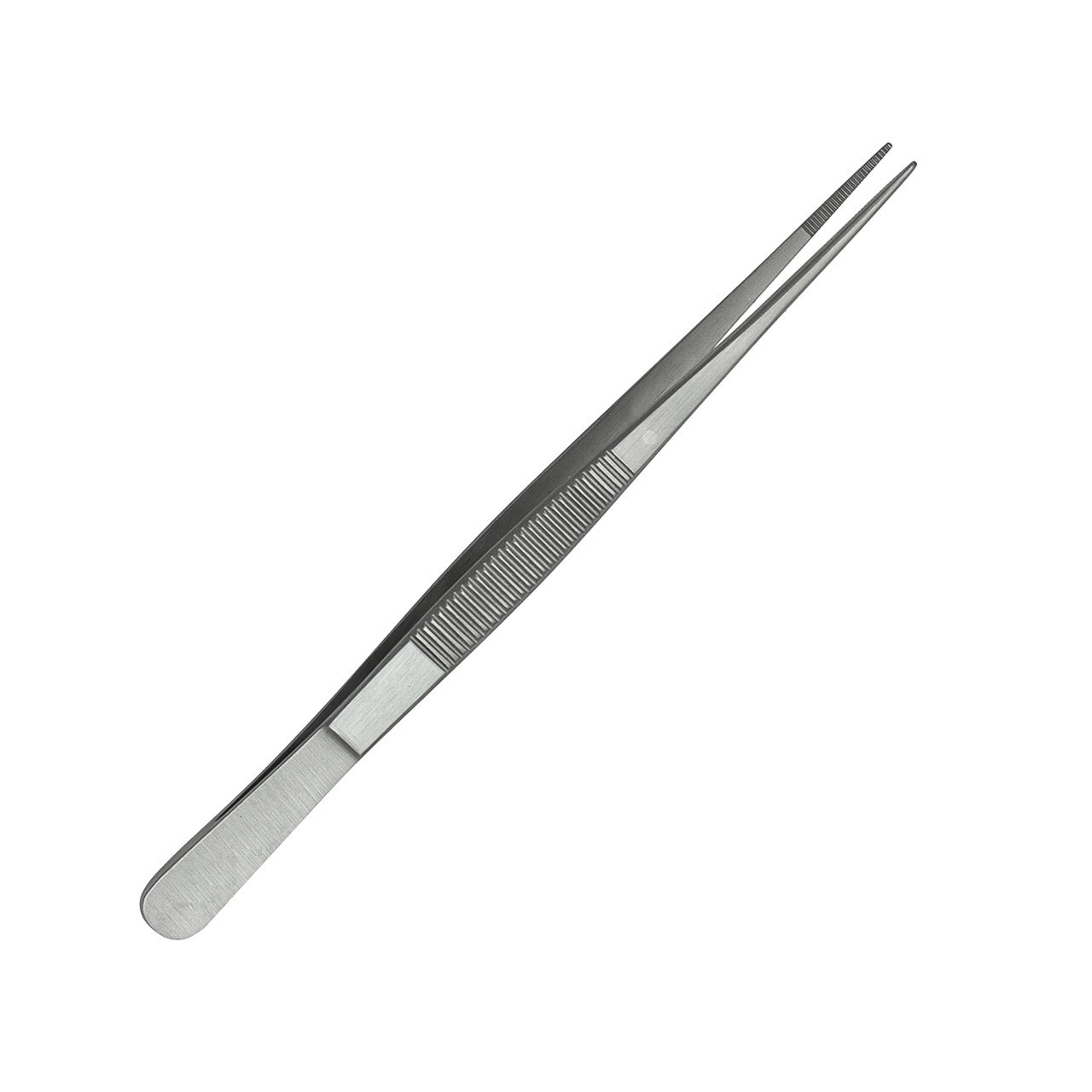 Semkin Dressing Forceps, 6″, Straight, Serrated Tips, Premium