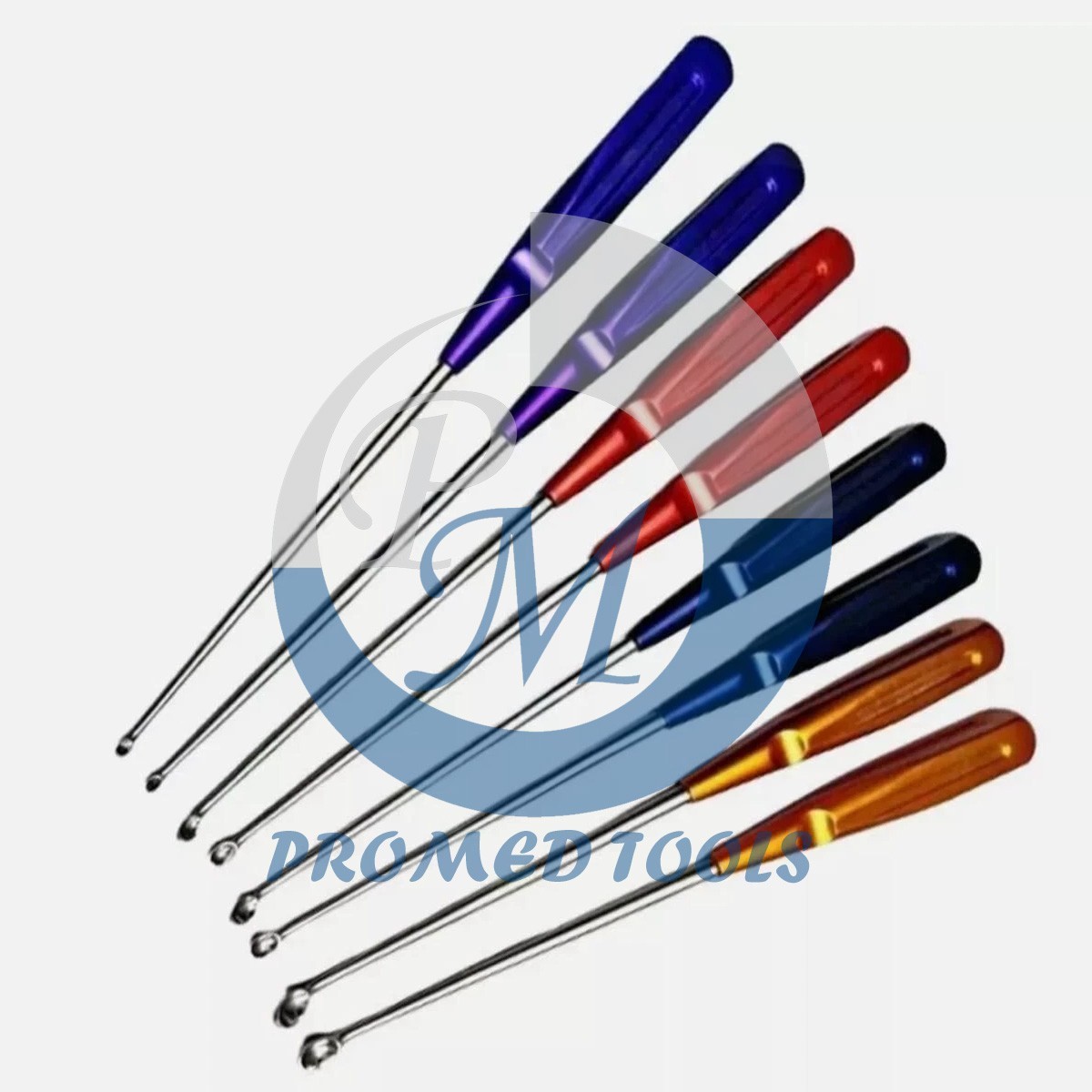 Bone Cervical Curettes Spine Orthopedics Spine Instruments 8 Pcs