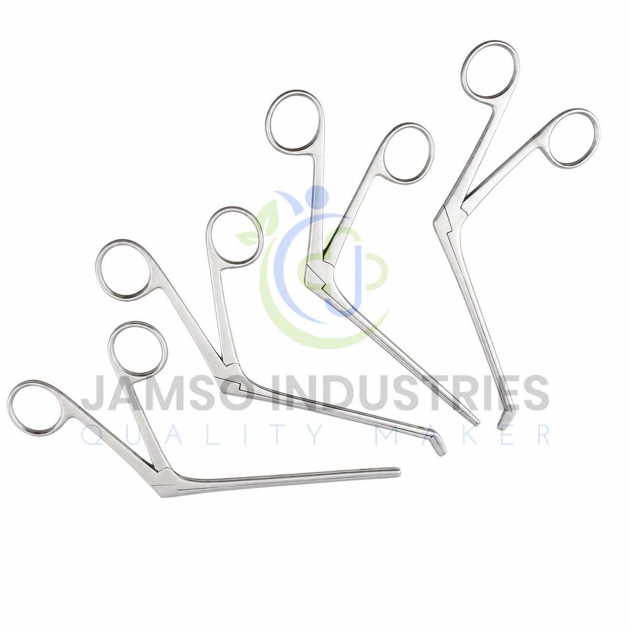 Weil Blakesley & Thru Cut Nasal Forceps Straight And 45 Degree 4 PCs Set