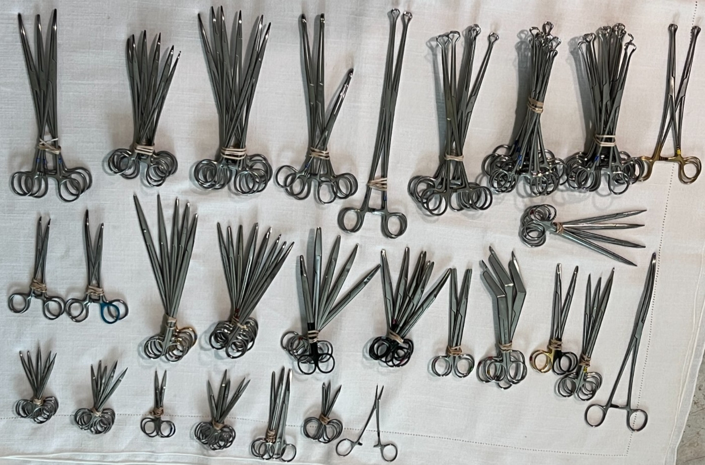 Assorted Lot of 119 Various Brand & Size Of OR Medical Surgical Instruments, S.S