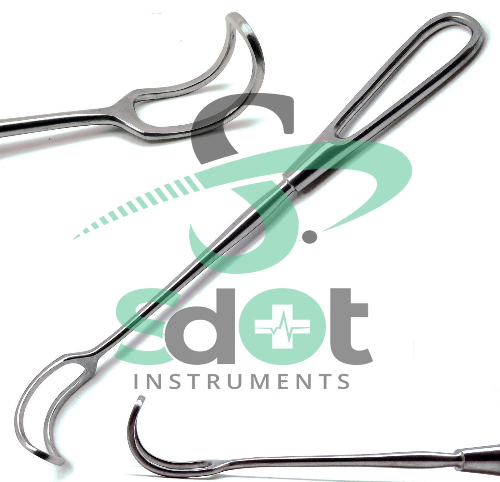 10 Pcs Surgical Curhing Vein Retractor 9” Veterinary Steel By SdOt Instruments