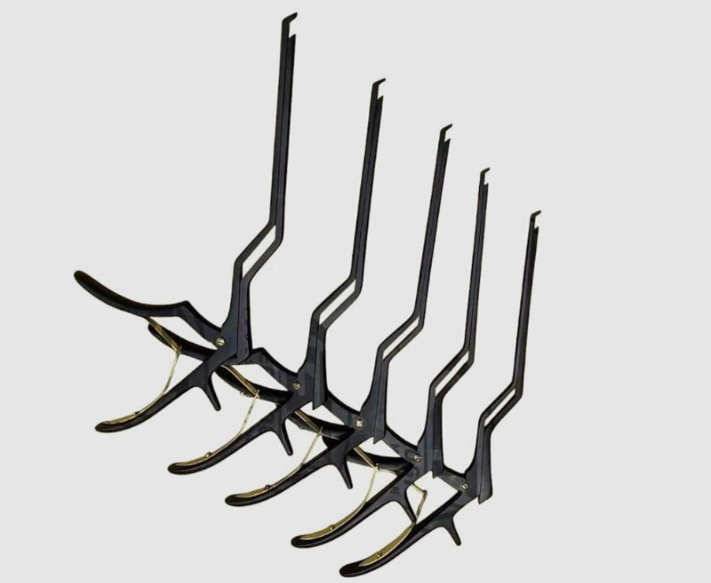 Kerrison Bayonet Bone Spine Rongeur, German Orthopedic Instruments Set of 5 PCs