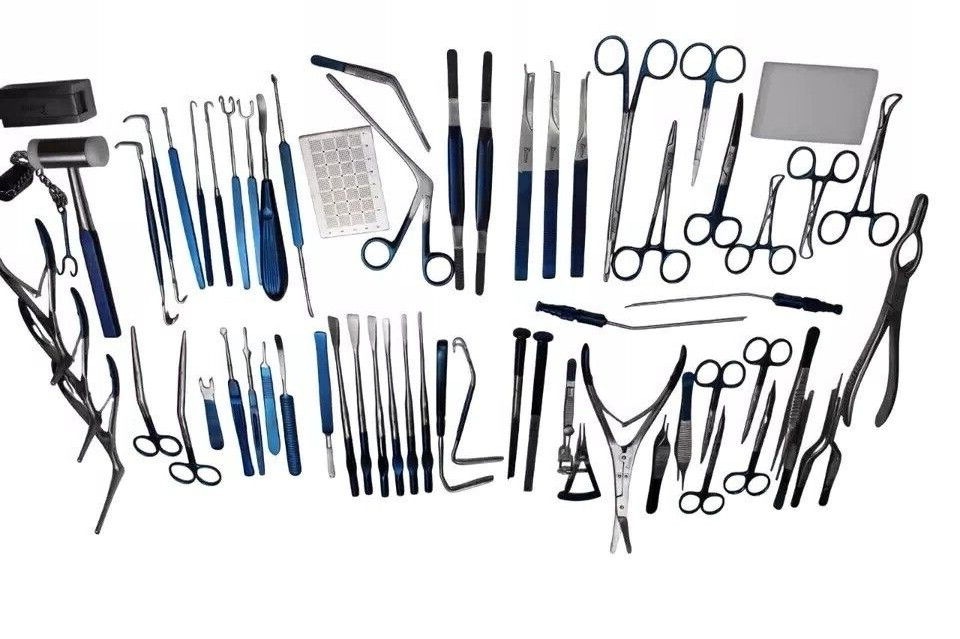 Rhinoplasty Instruments Set Titanium Coated Nose Surgery Tools with Storage Box