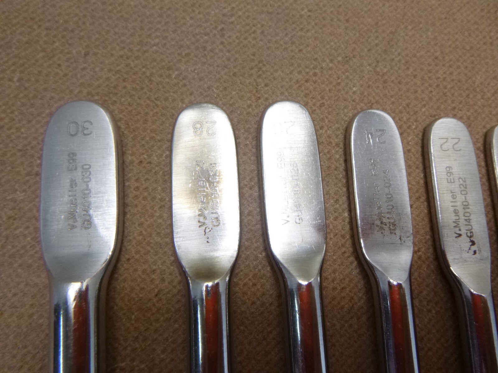 V. Mueller GU4010 # 008-030 Uterine Dilator Urethral Sound 11 pcs 8-30 except 14