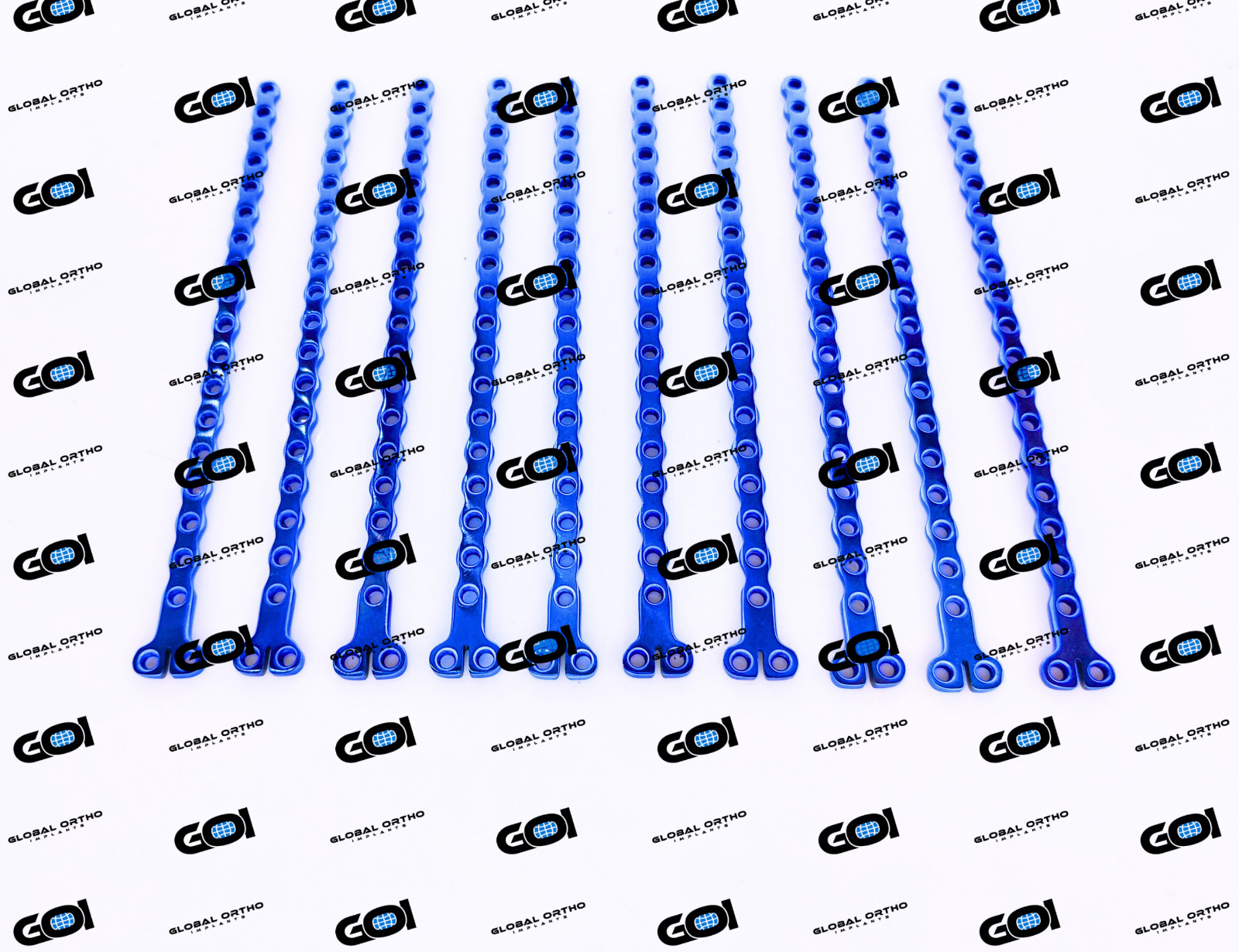 10 Pc Titanium Advance Locking Plate T-Type 2.7mm Dia 18 Hole Veterinary kit Ti