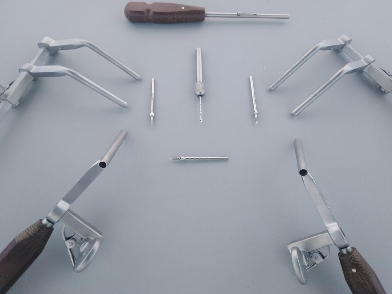 Caspar Cervical Distractor Set Right & Left With Screw Driver Spine Instrument