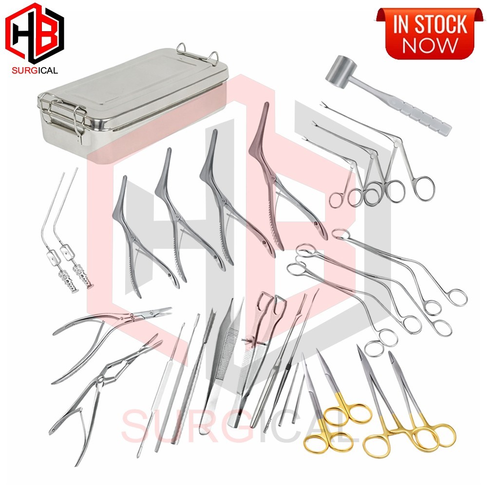Septum Nasal surgery instruments Nose Rhinoplasty set of 26pcs ENT Set
