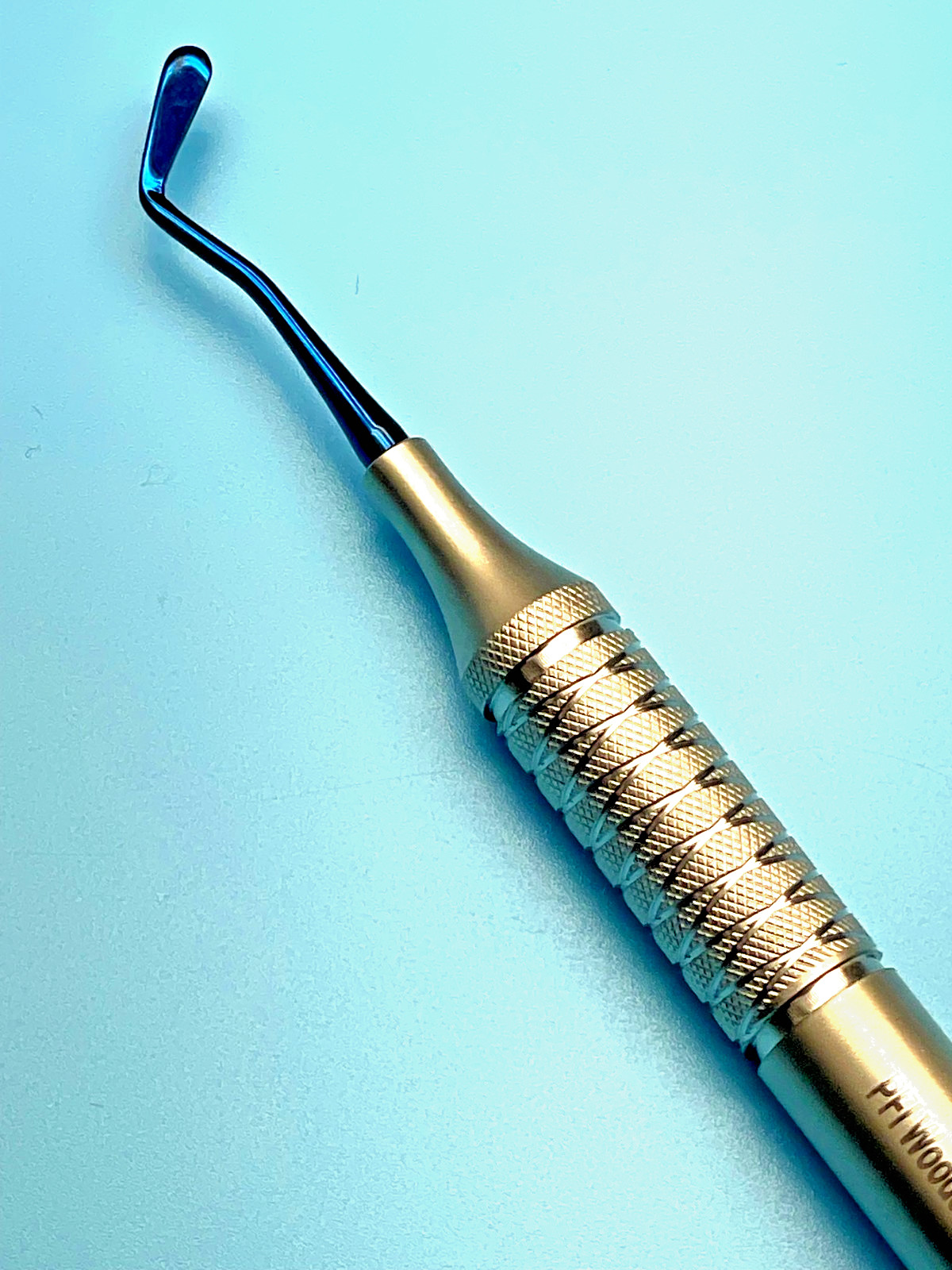 Set of 3 Dental Plastic Filling Instruments PFI WDS2T, Titanium Blue Coated Tips
