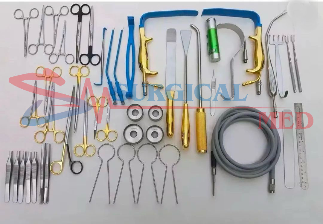47 Pcs Breast Augmentation Surgery Set, Plastic Surgery Instrument Set