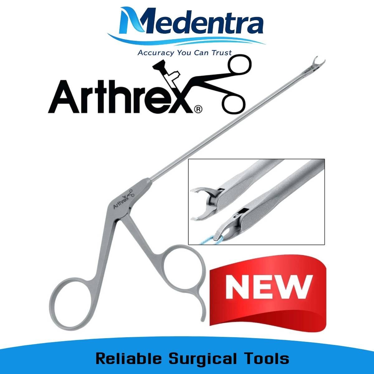 Arthrex AR-12540 Suture Retriever, ø3.4 mm, Straight new 6.25″
