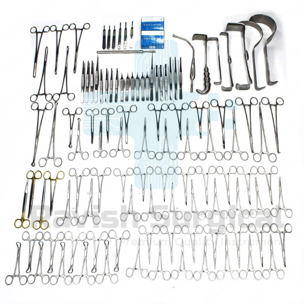 108-Pcs Set Laparotomy Instruments Medical Surgical Abdominal Surgery