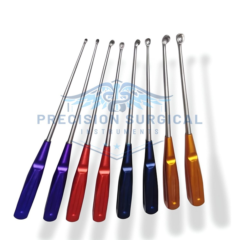 American Rainbow Carvical Curettes Set 8 PCS Orthopedic Surgical Instrument