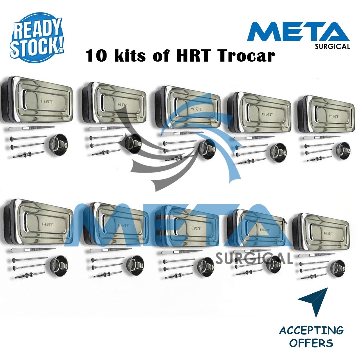 3.5mm &4.5mm HRT Trocar kits Hormone Replacement Pellet Insertion Trocars 10 Set