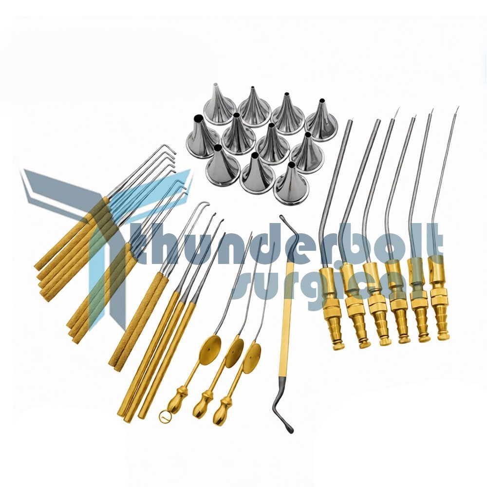 34-Piece Otology Surgical Instrument Set – ENT Ear Surgery Kit