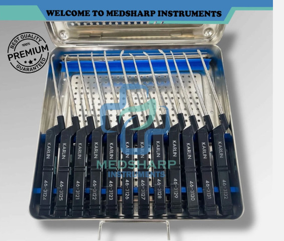 Microdiscectomy Curette Instrument Set with Case CODMAN KARLIN TYPE