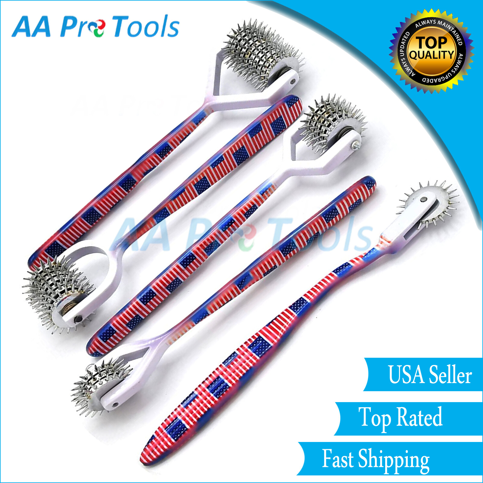 Set of 5 Pcs USA Flag American Pattern WARTENBERG Diagnostic-PINWHEEL 1,3,5,7,10