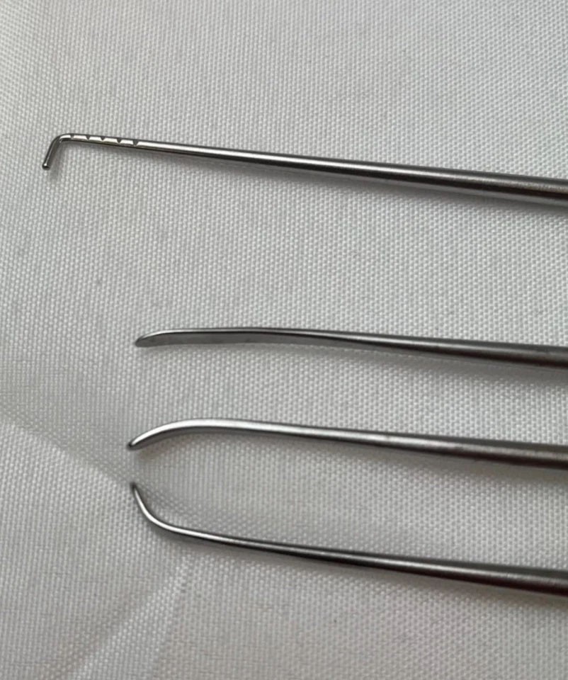 Share Set of 4 Aesculap Codman Penfield Dissectors & Hook Probe Neurology Orthop