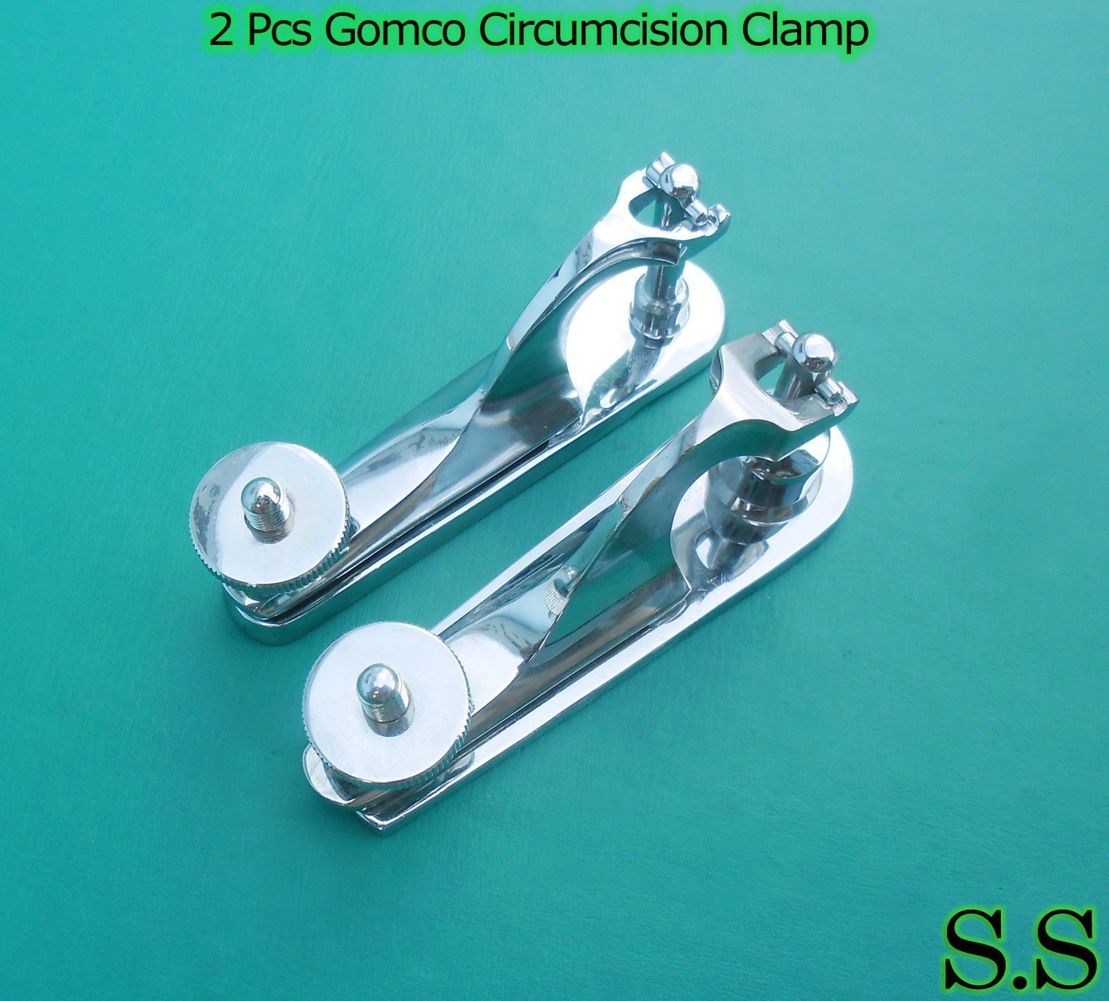 2 PCS Gomco Circumcision Clamp 1.5cm & 1.9cm Surgical Instruments