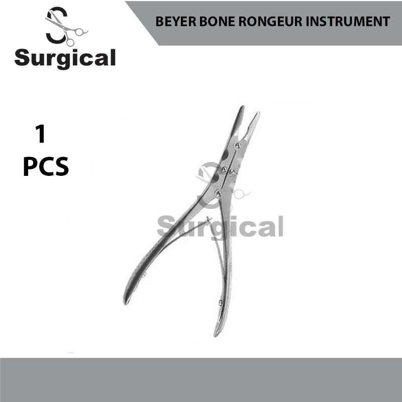 Beyer Bone Rongeur Curved 3.5mm Bite 7″ Double Action Orthopedic Instruments