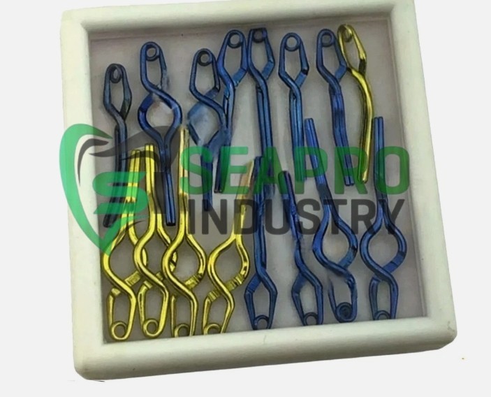 Yasargil Aneurysm Clips Set 38 PCS Titanium Neurosurgery Instruments