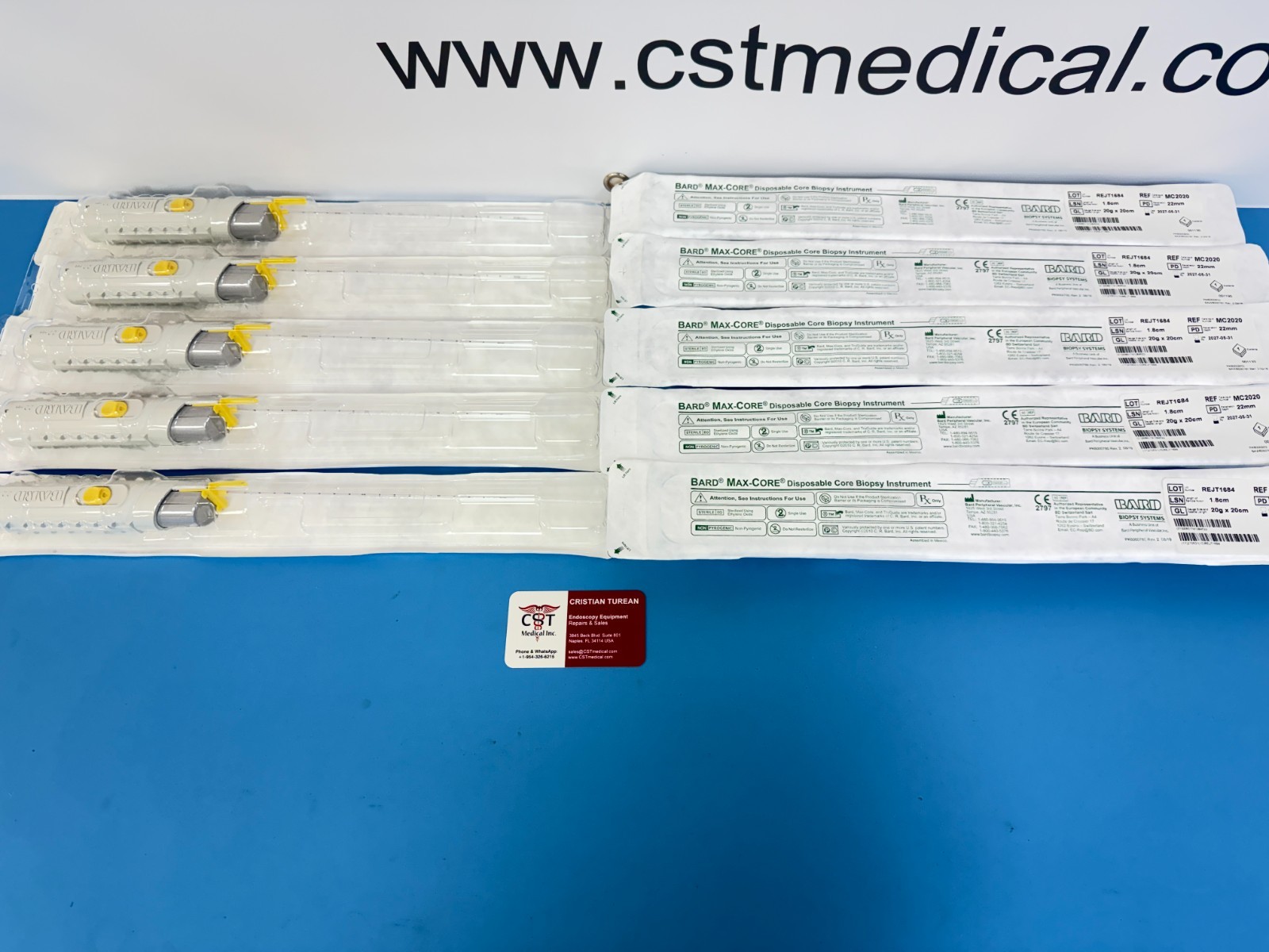 Bard Max-Core Disposable Core Biopsy Instrument REF#MC2020 (20G x 20cm) EXP 2027