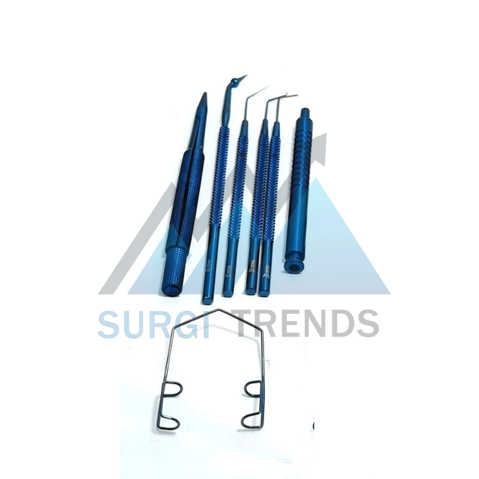 Eye Cataract Titanium Set 21 Pcs Ophthalmic Surgical Instruments Set With Box