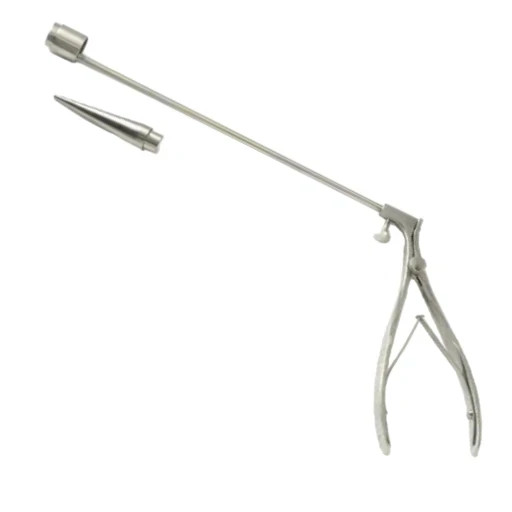 McGivney Hemorrhoidal Ligator, Improved, w/ Loading Cone, Offset Handle, 6″