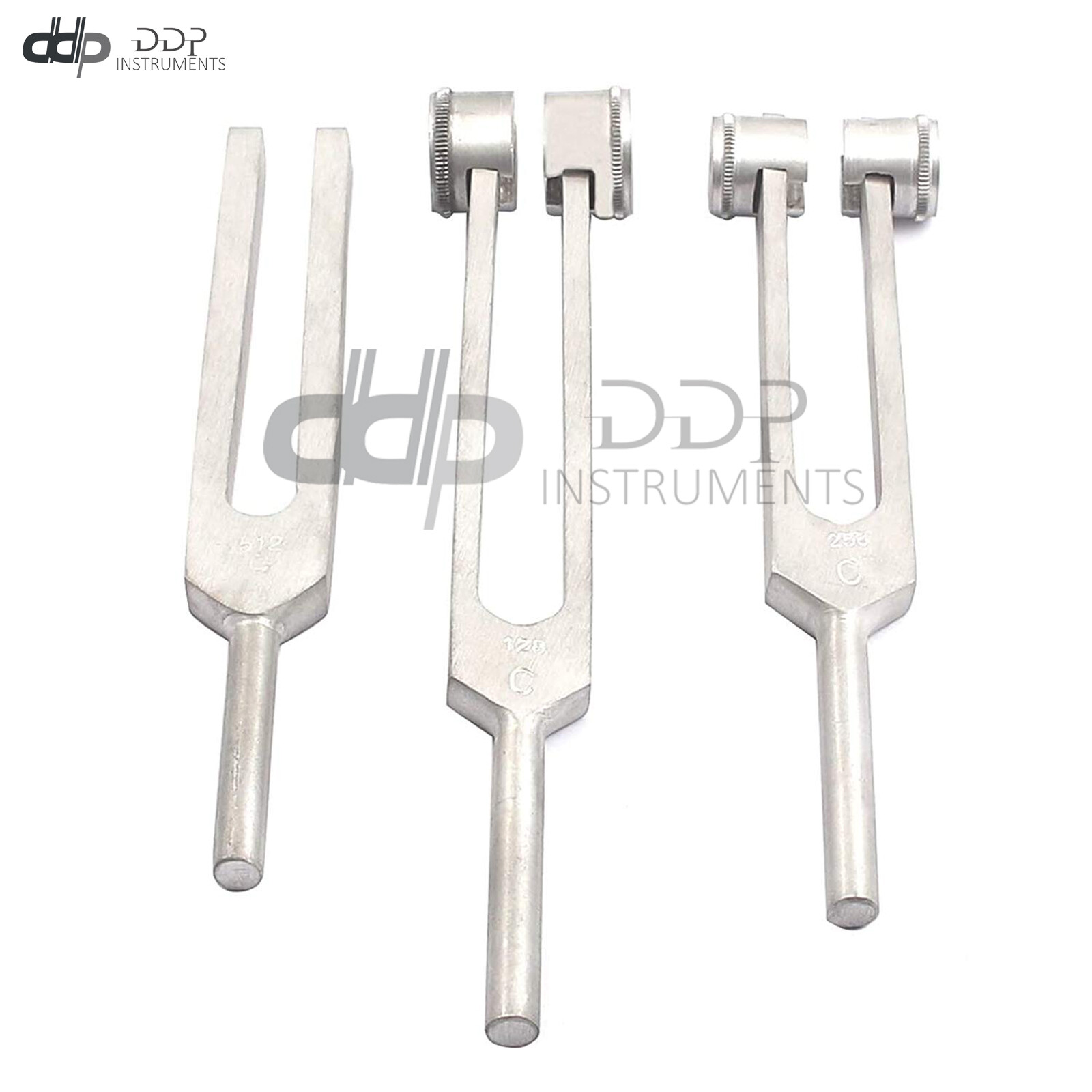 Set of 3 pcs Aluminum Sensory Tuning Forks C 128 256 512