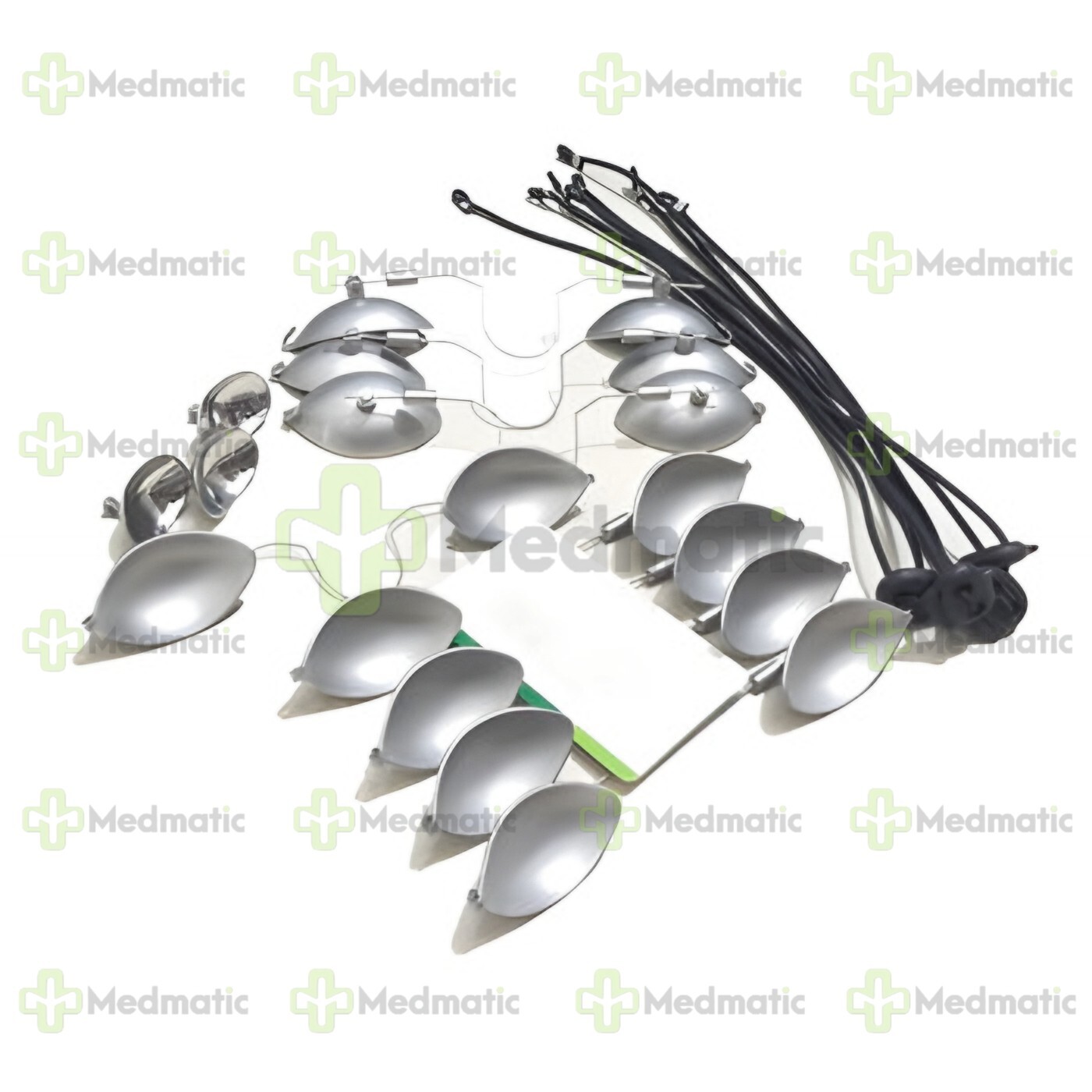 6 Set Laser Eye Shield Corneal Protector Stainless Steel Small Medium Large