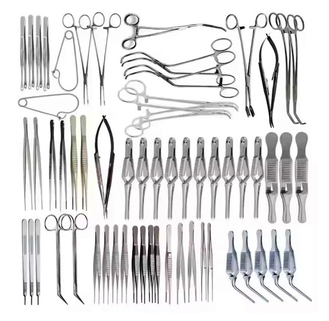 Major Vascular Surgery Specialty Surgical Instrument Set of 61 Pcs