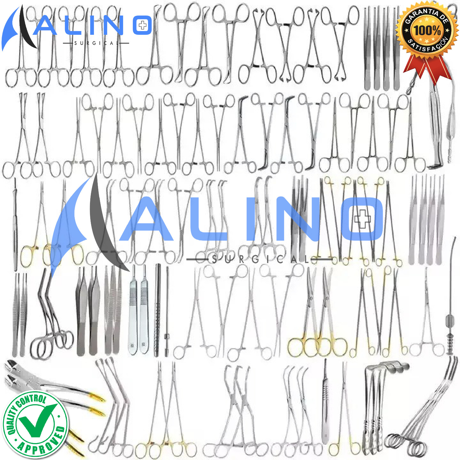 Major Cardiovascular Thoractomy Vascular 106 pcs Set Open Heart Instruments