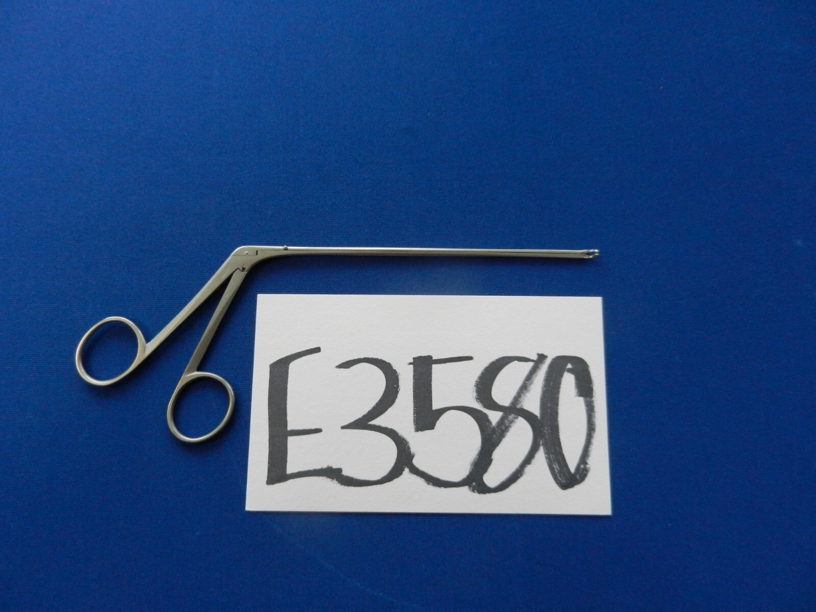 E3580 V. Mueller NL3785-024 Rhoton 1mm Angled Cup Forceps Approx. 6″ Length