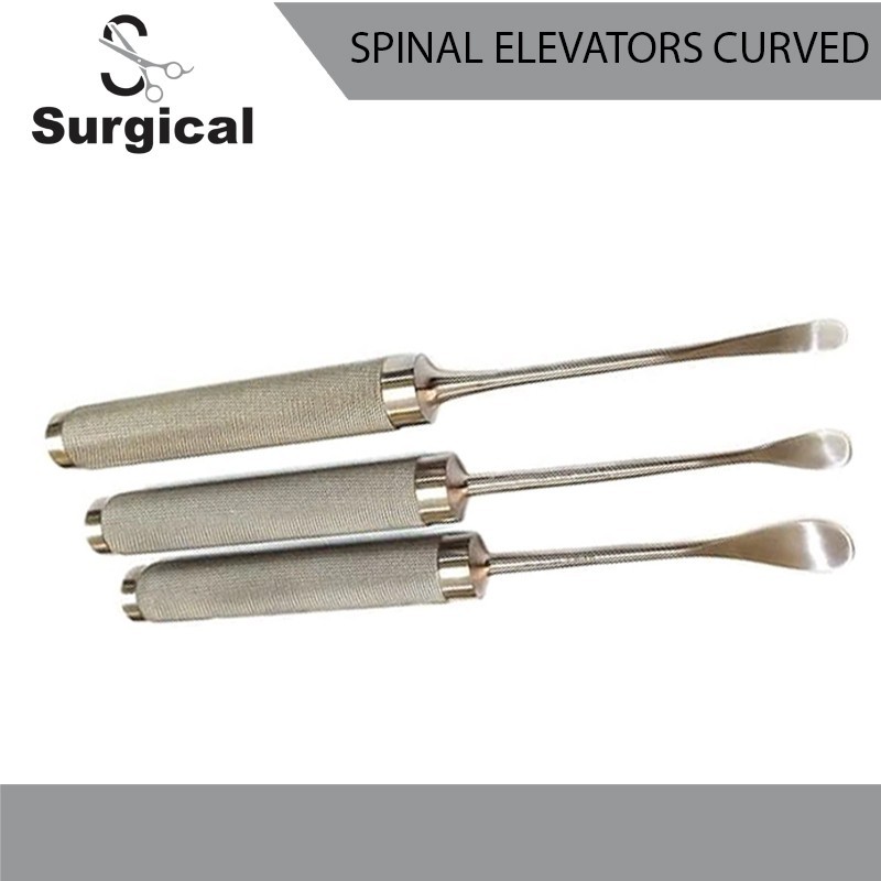 Set Of 3 Orthopedic Surgery Cobb Spinal Elevators Curved Surgical Instruments