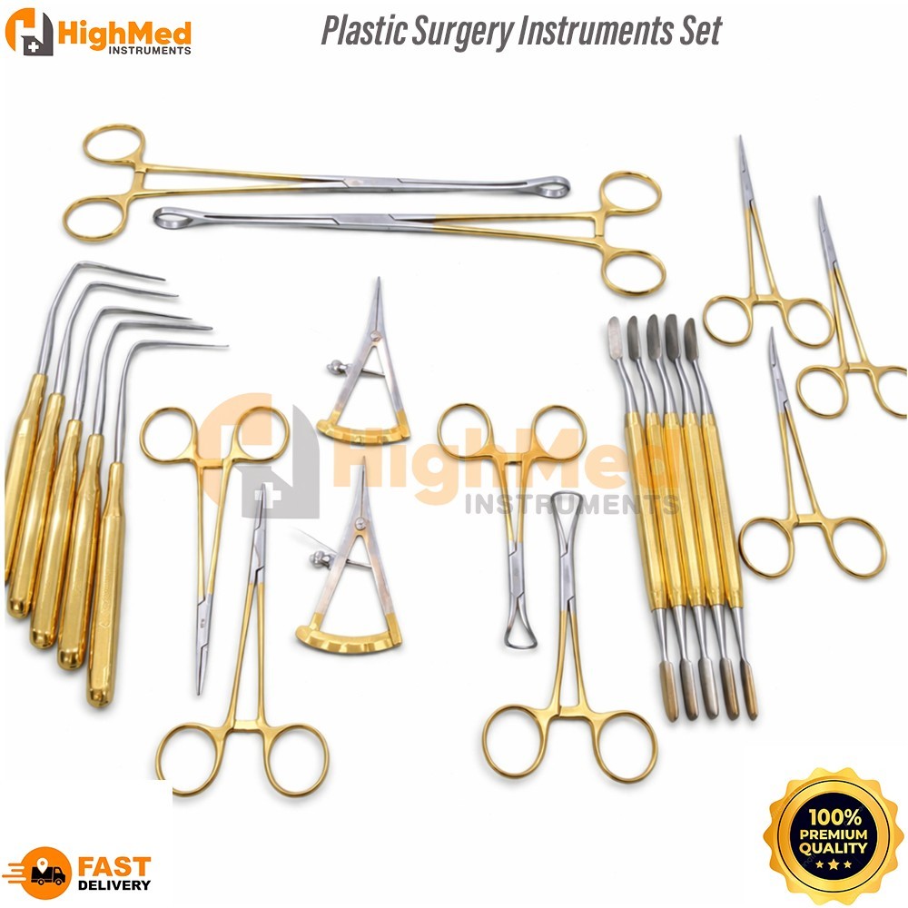 Plastic Surgery Instruments Set Of 21 Pcs