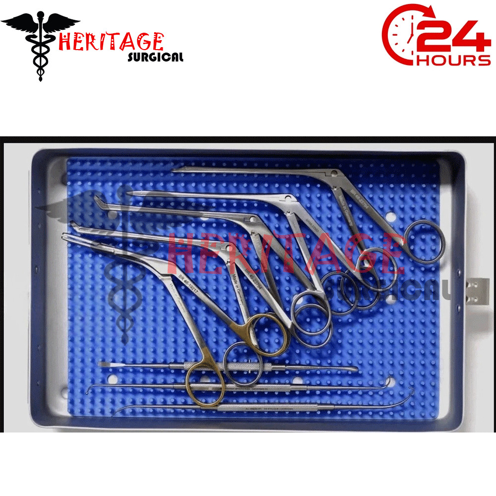10 Pcs Minor Fess instruments set Endoscopic Sinus surgery ENT Surgical Set