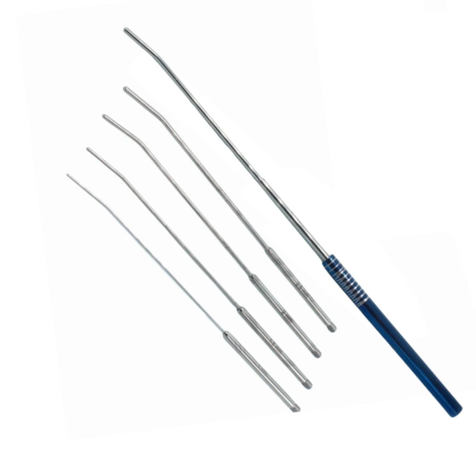Mini Cervical Uterine Dilator Set With Interchangable Handle 1, 1.5, 2, 2.5, 3mm