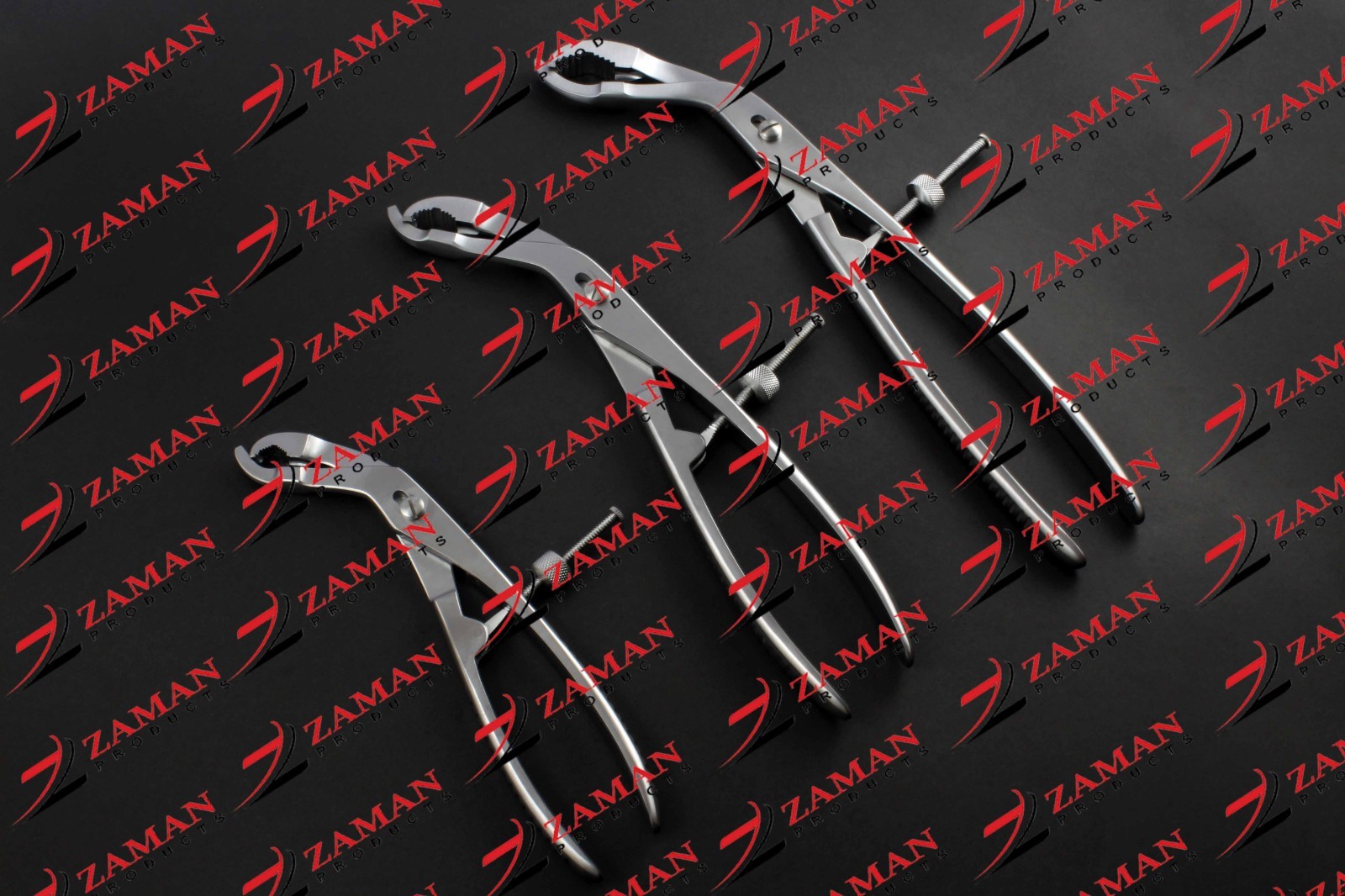 Verbrugge Bone Holding Forceps S.M.L 3 PCs Set Orthopedic Instruments By ZP