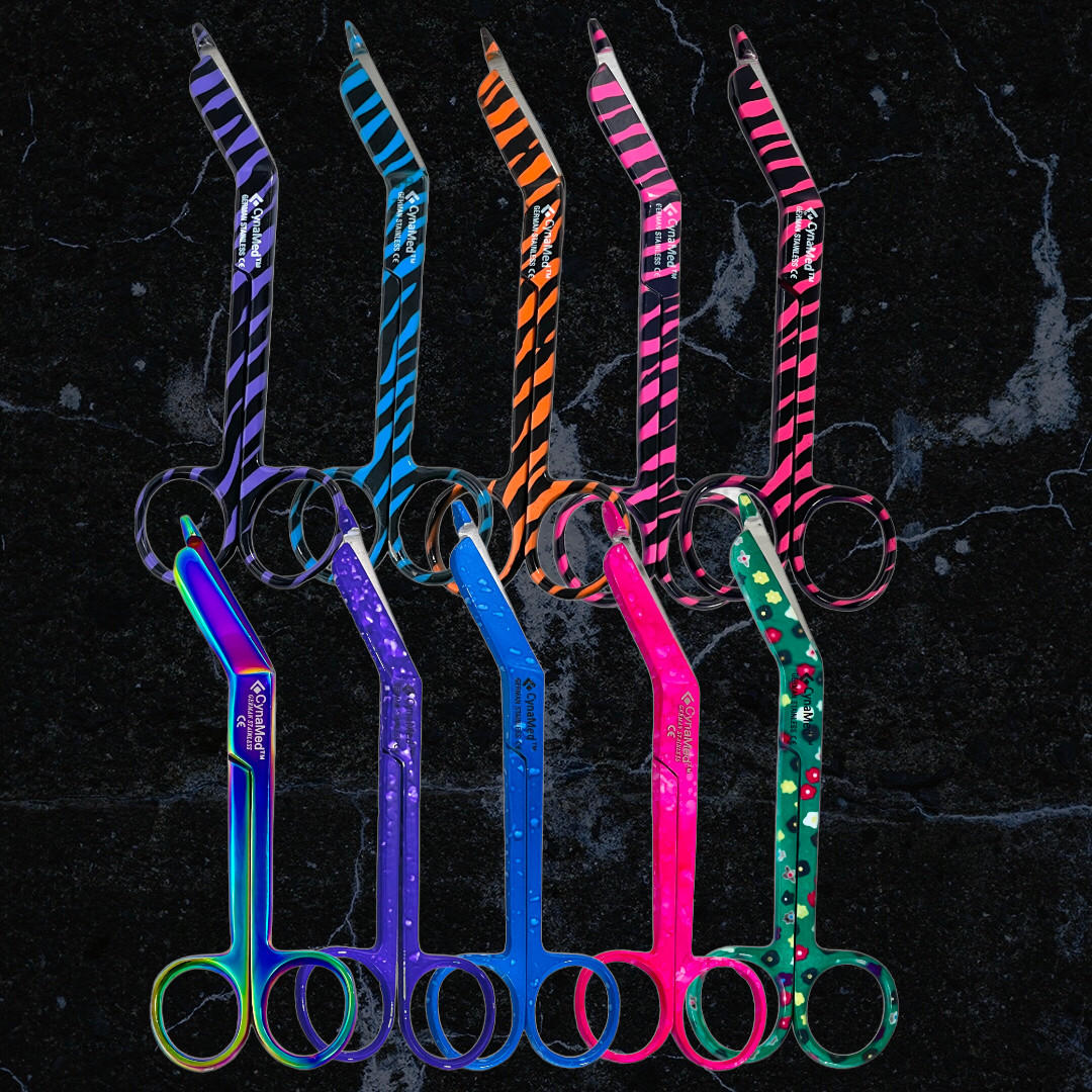 ArTLaB-Nurse Lister Bandage Scissors 5.5″ – Set of 6 Each – Multicolor,Stainless