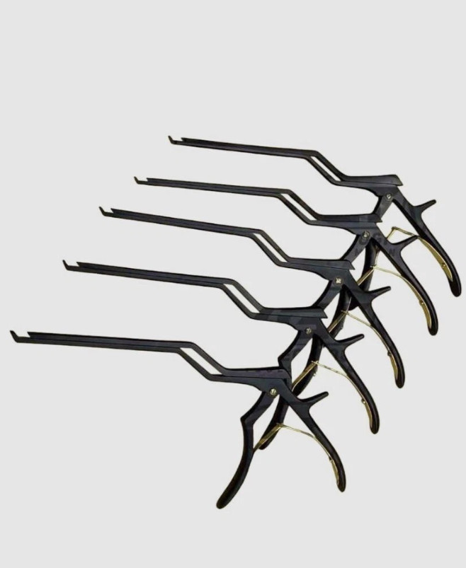 Kerrison Bayonet Bone Spine Rongeur, German Orthopedic Instruments Set of 5 PCs